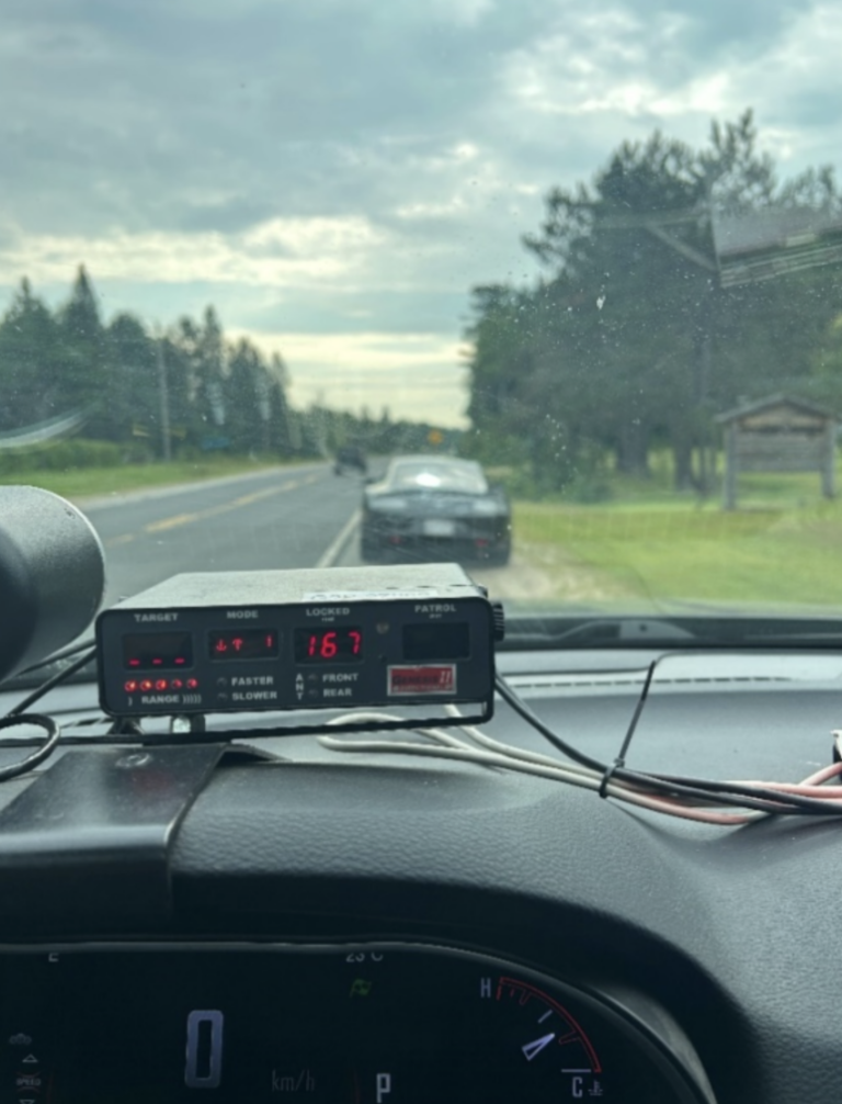 Double the speed limit: Charges laid for Stunt Driving near Barry’s Bay 